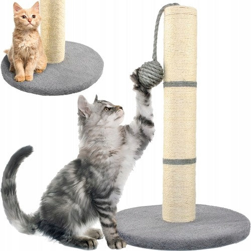 SCRATCHING POST 45CM FOR CAT WITH BALL LOW FOR CATS TOWER SCRATCHING TOY Brand Purlov