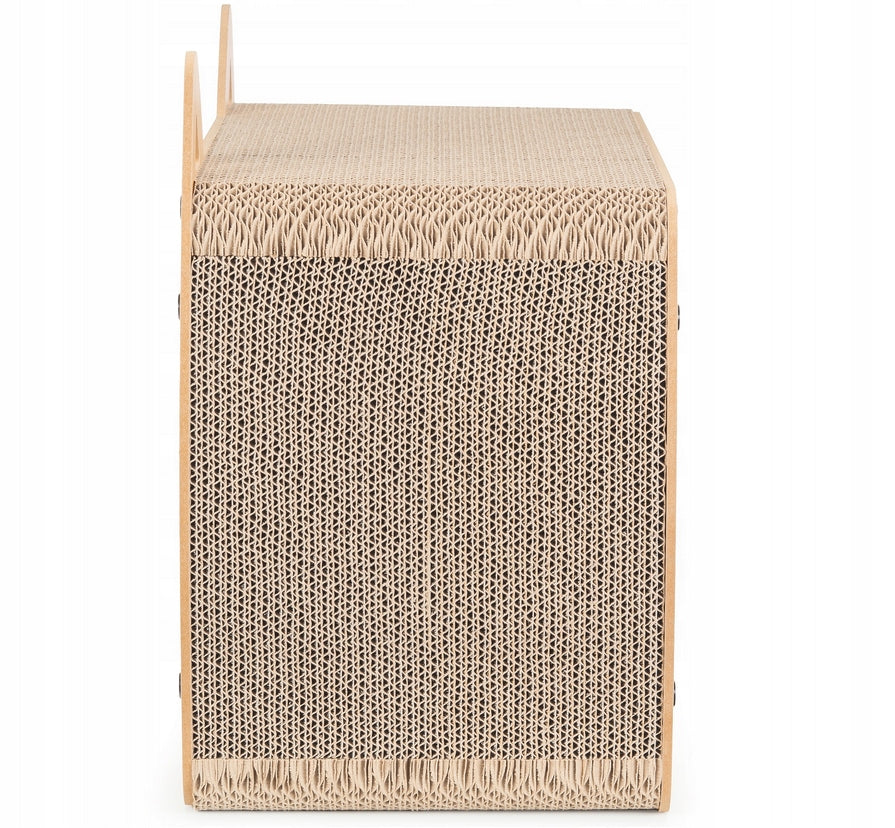 SCRATCHING POST CAT TOY CARDBOARD HOUSE MDF SCRATCHING BED STURDY Packaging status original
