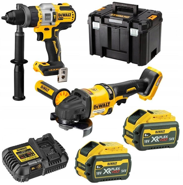 SCREWDRIVER DCD999 GRINDER DCG418 2x6,0Ah 18V/54V DeWalt DCK2016T2T TRUNK