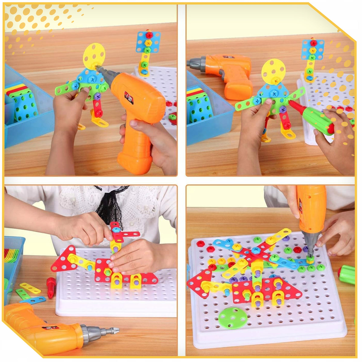 SCREWDRIVER DRILL CONSTRUCTION SET SCREW 3D DIY KIT EAN (GTIN) 5908222237189