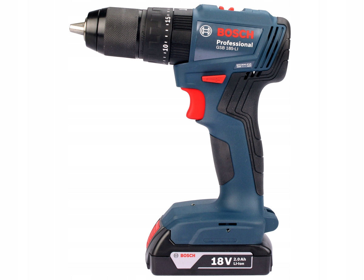 SCREWDRIVER GSB 185-LI BOSCH 2x2,0Ah BRUSHLESS Manufacturer code 06019K3101