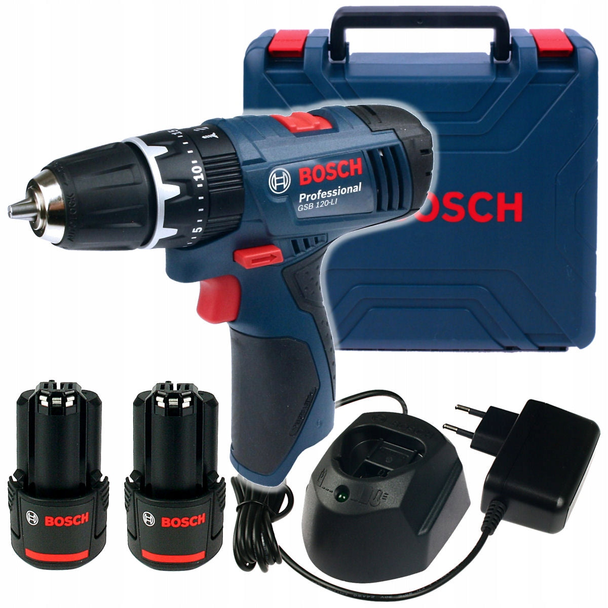 SCREWDRIVER WITH IMPACT 12V GSB 120-LI BOSCH 2x2,0Ah SUITCASE