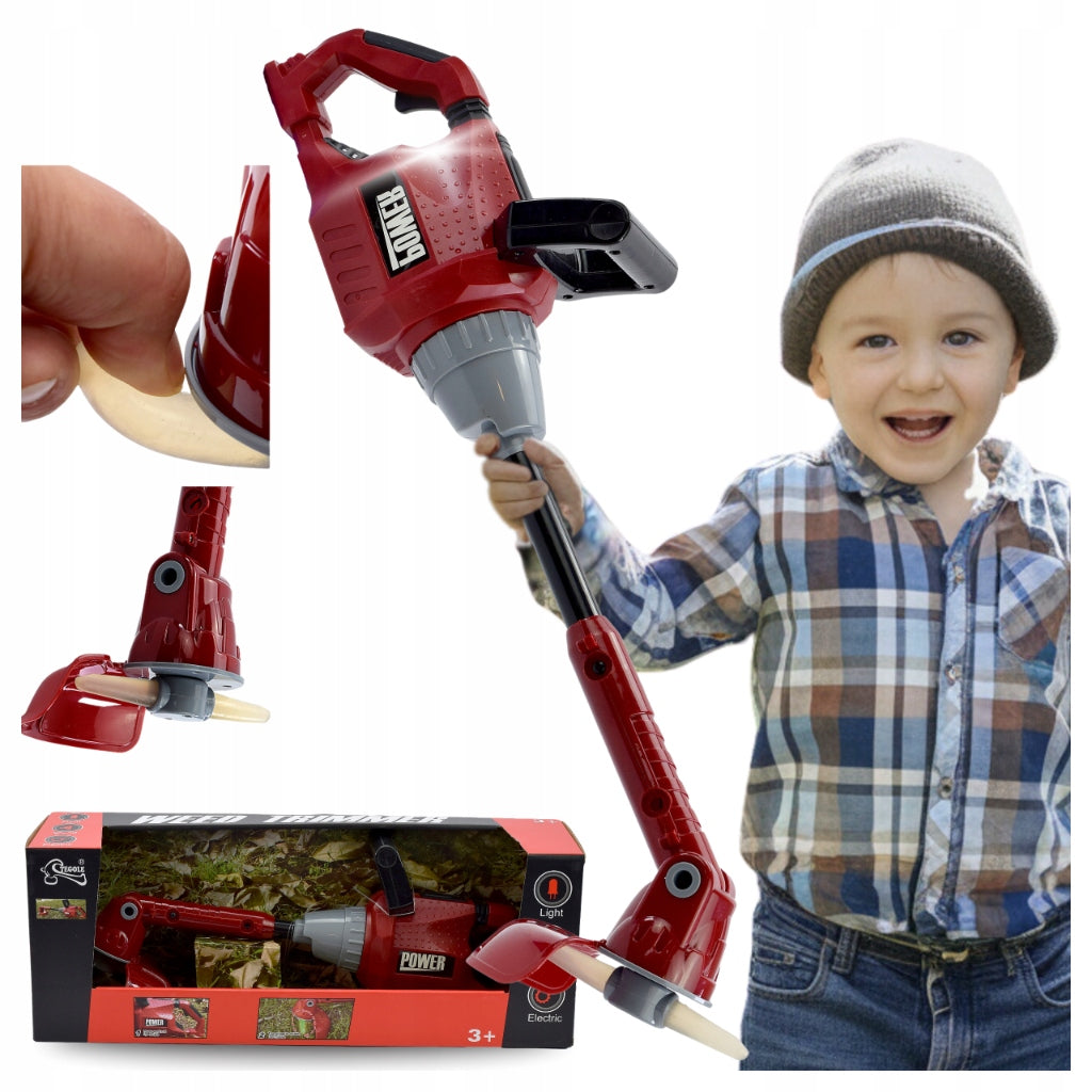 SCYTHE TRIMMER for children Toy with movable head Sound on batteries Packaging status original