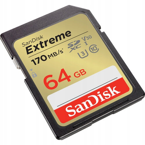 SD Card Sandisk SDXC EXTREME 64GB 170MB/s Manufacturer SanDisk
