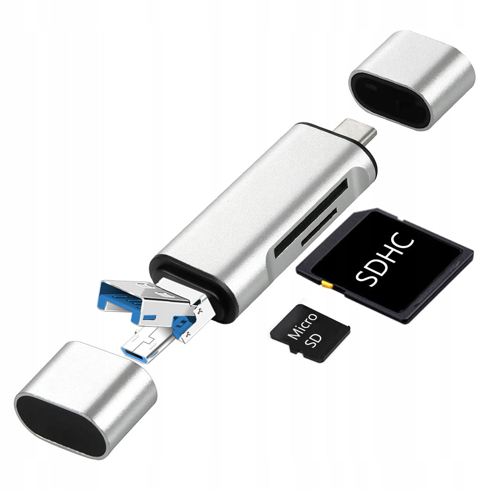 SD microSD USB OTG USB-C micro USB CARD READER