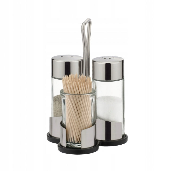 SEASONING SET PEPPER SALT TOOTHPICKS TESCOMA