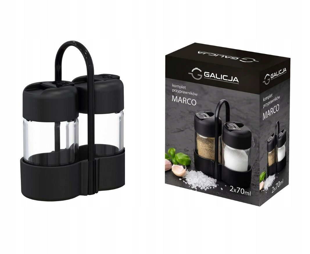 SEASONING for home restaurant table BLACK salt shaker pepper shaker container EAN (GTIN) 5906349107323