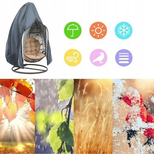 SEAT COVER HANGING GARDEN SWING COCOON BASKET COVER WATERPROOF Product width 200 cm