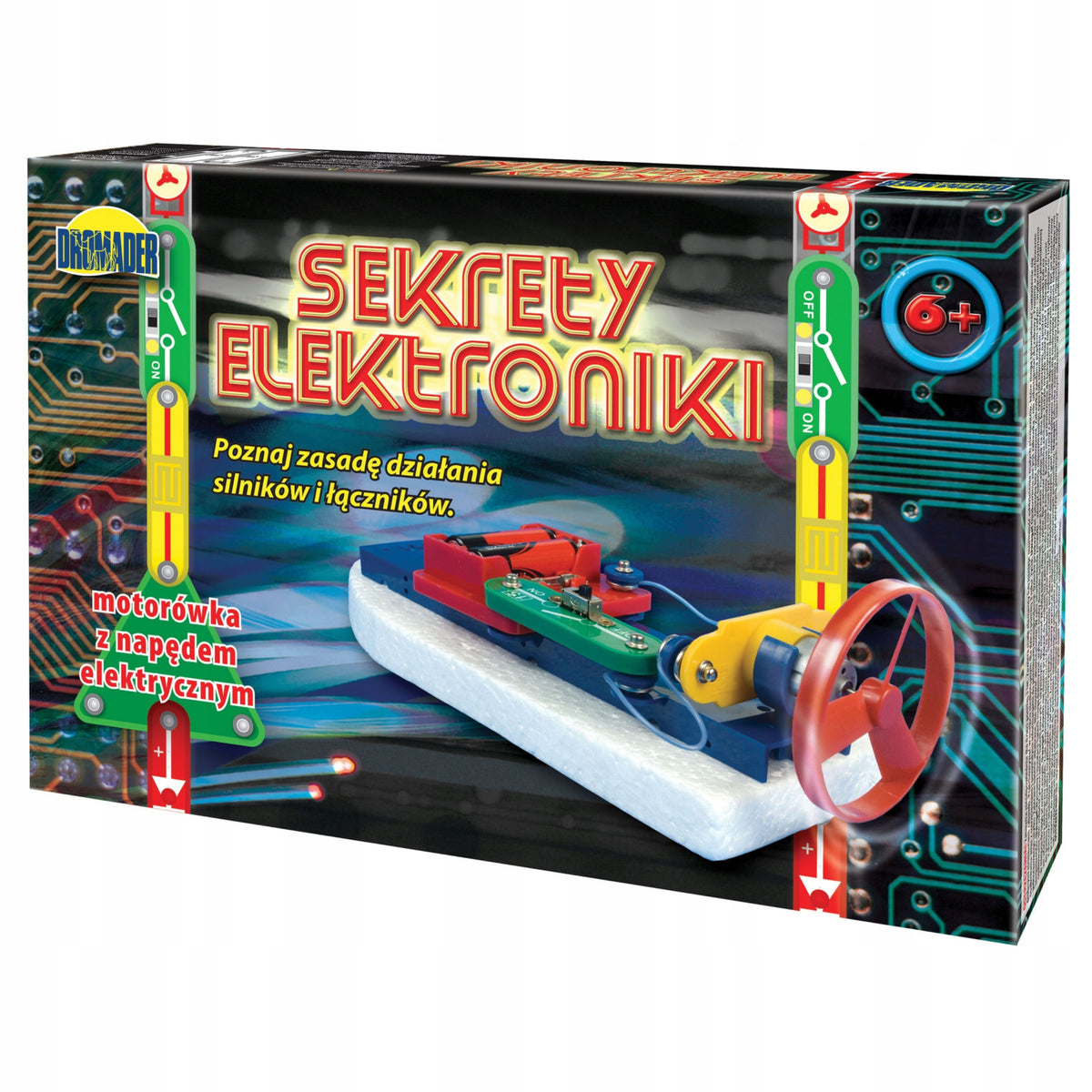 SECRETS OF ELECTRONICS SMALL ELECTRONICS EDUCATIONAL SET BOAT ELECTRIC DRIVE Manufacturer code PREZENT NA ŚWIĘTA GWIAZDKE DLA CHŁOPCA DZIECI