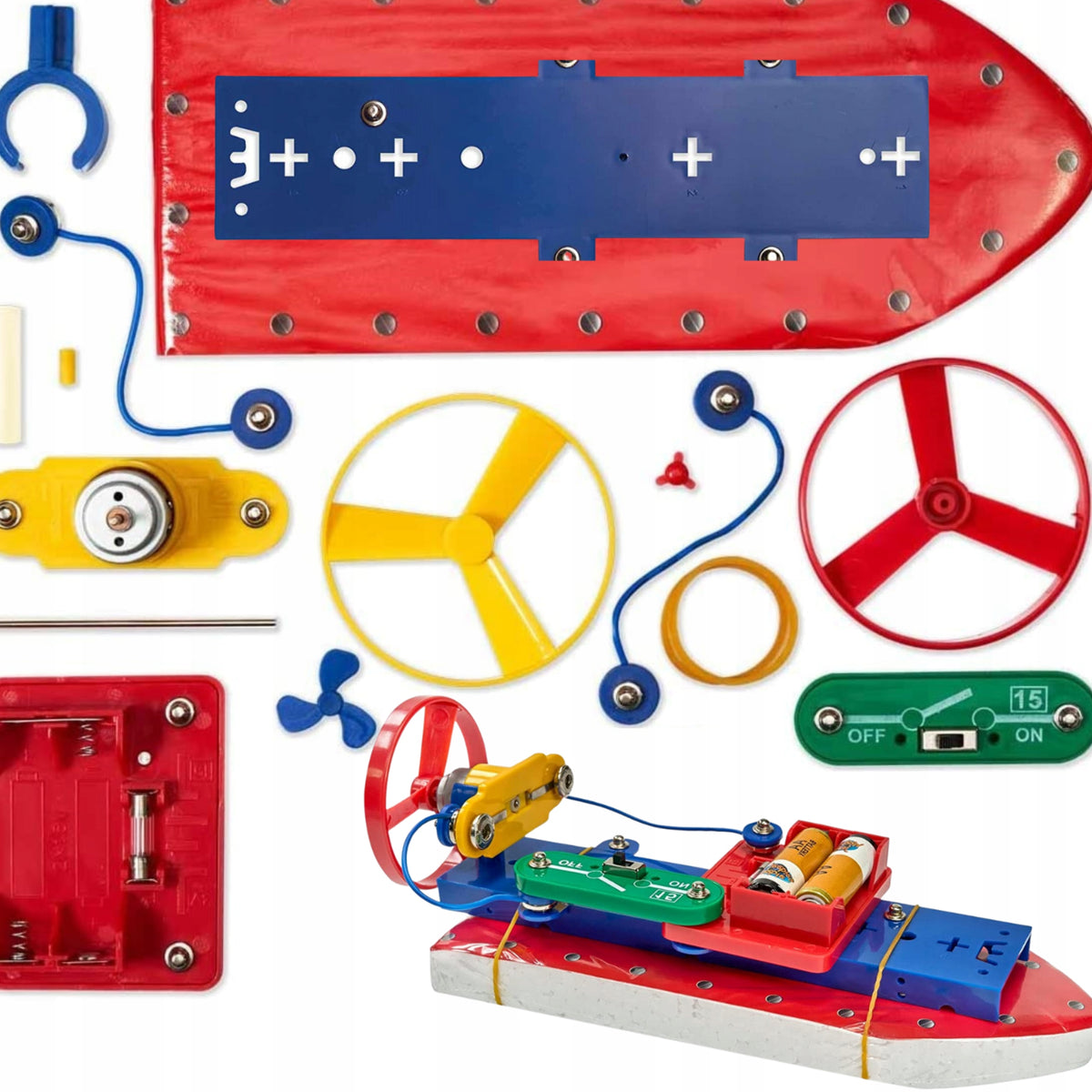 SECRETS OF ELECTRONICS SMALL ELECTRONICS EDUCATIONAL SET BOAT ELECTRIC DRIVE Packaging status original
