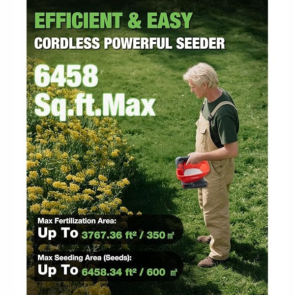 SEED DRILL CORDLESS SPREADER FOR SALT GRASS FERTILIZER SEEDS 3,3L Brand no brand