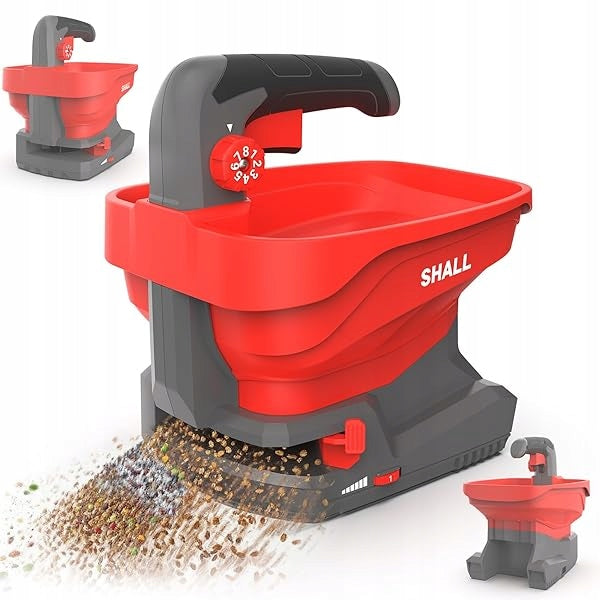 SEED DRILL CORDLESS SPREADER FOR SALT GRASS FERTILIZER SEEDS 3,3L Sowing width 1 cm