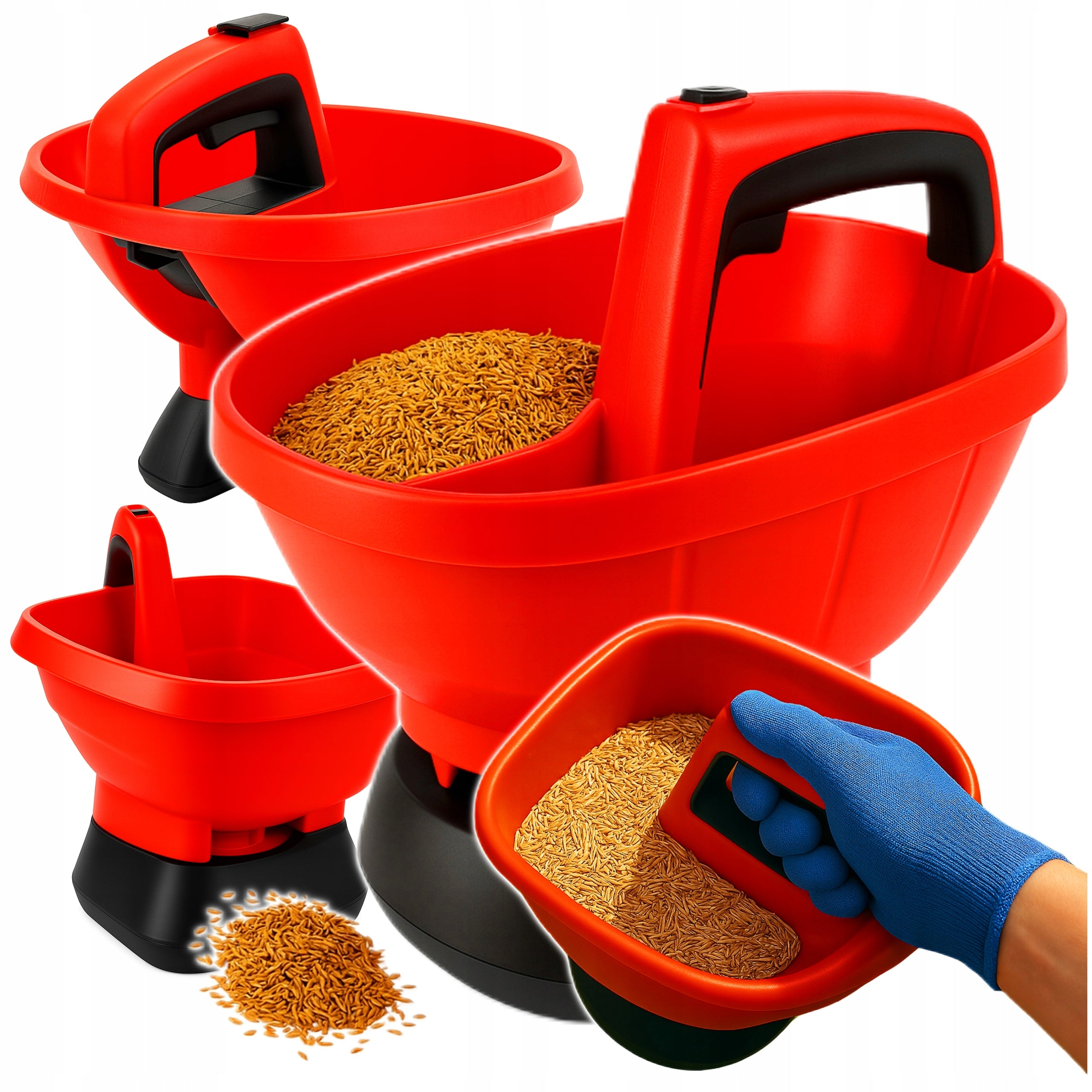 SEED DRILL ELECTRIC CORDLESS SPREADER FOR SEED GRASS SAND SALT