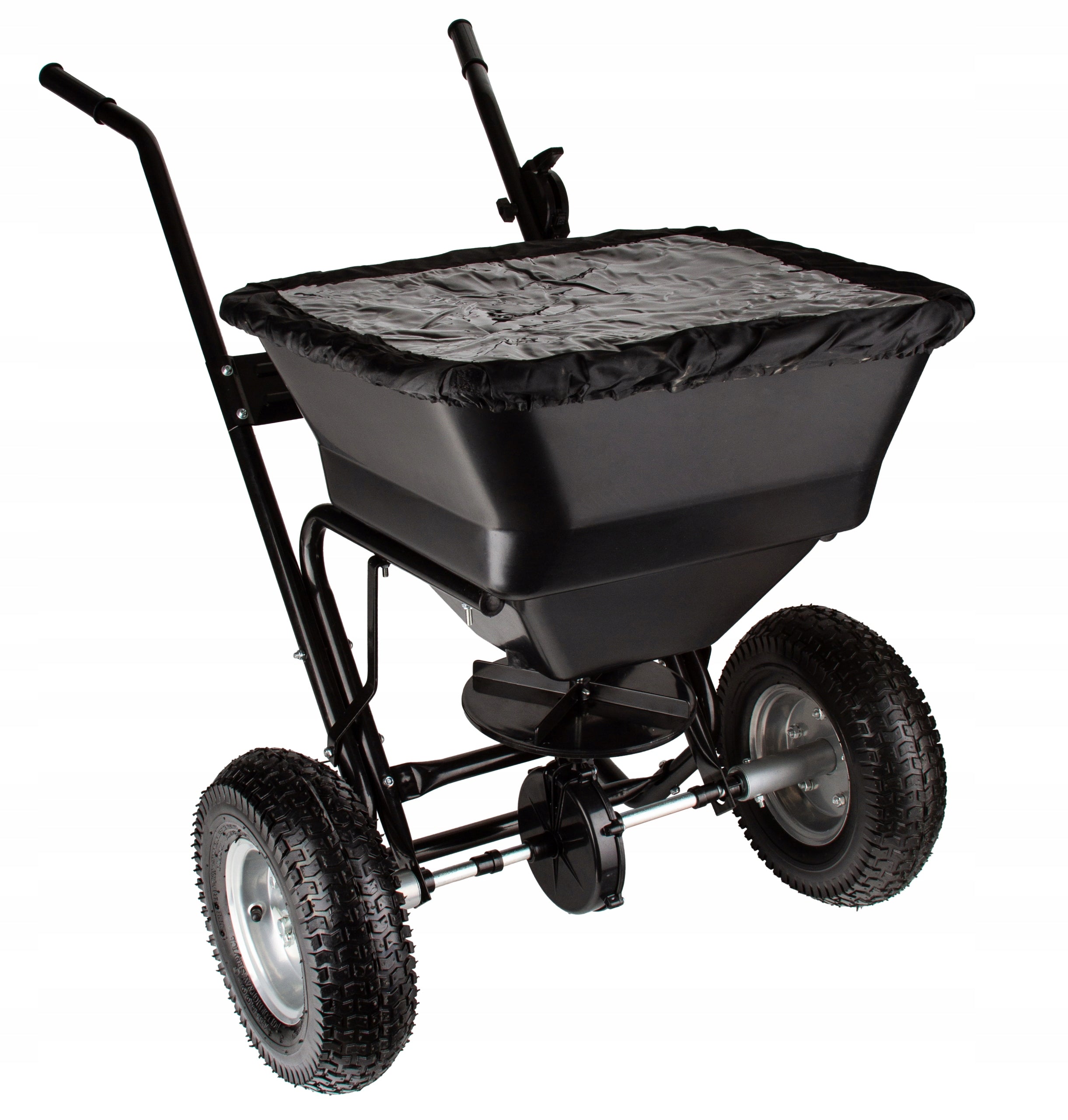 SEED DRILL GRASS SPREADER OF SAND SALT SEEDS REGULATION OF SPREAD 37L WHEEL Manufacturer code M83283