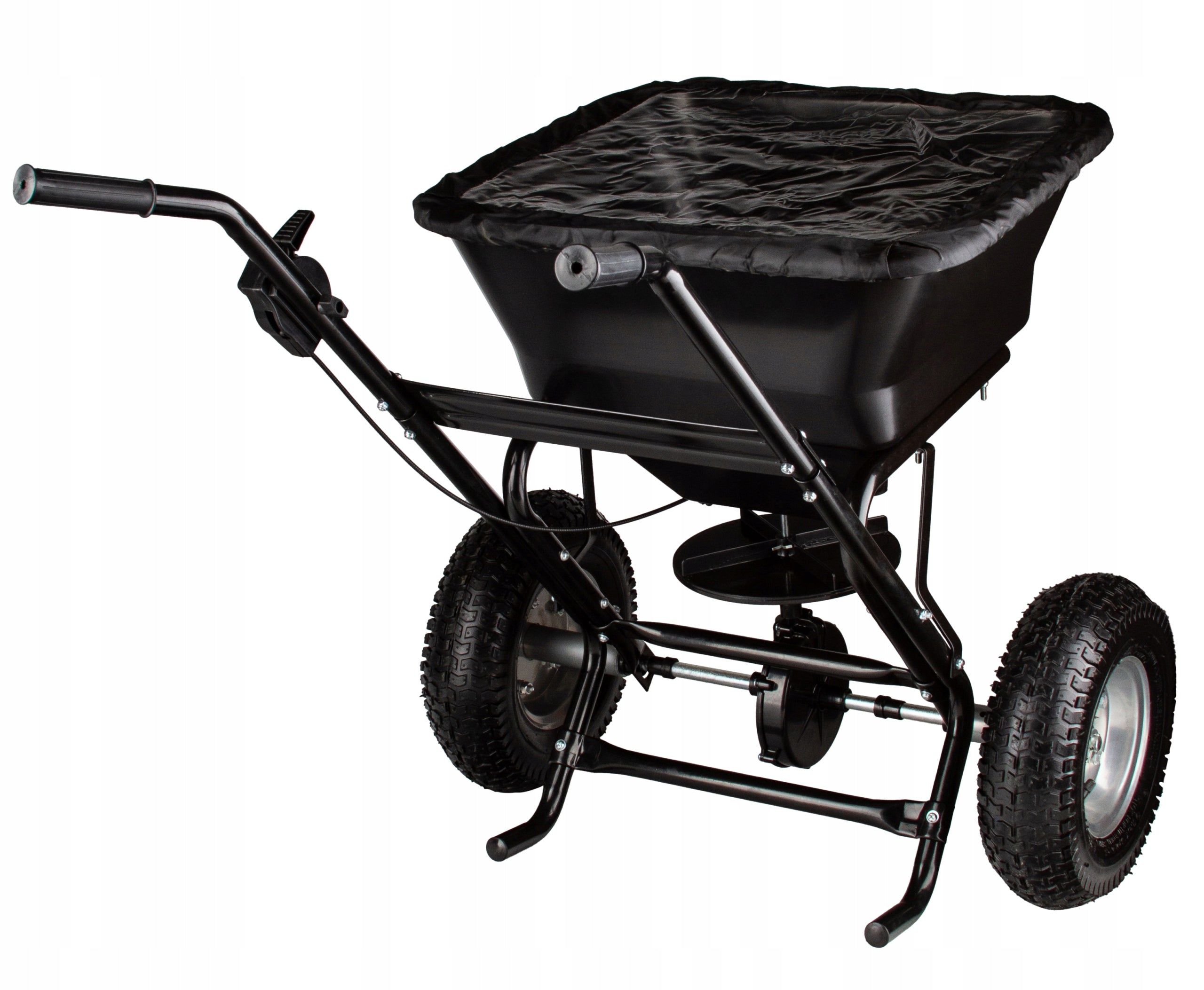 SEED DRILL GRASS SPREADER OF SAND SALT SEEDS REGULATION OF SPREAD 37L WHEEL Sowing width 350 cm
