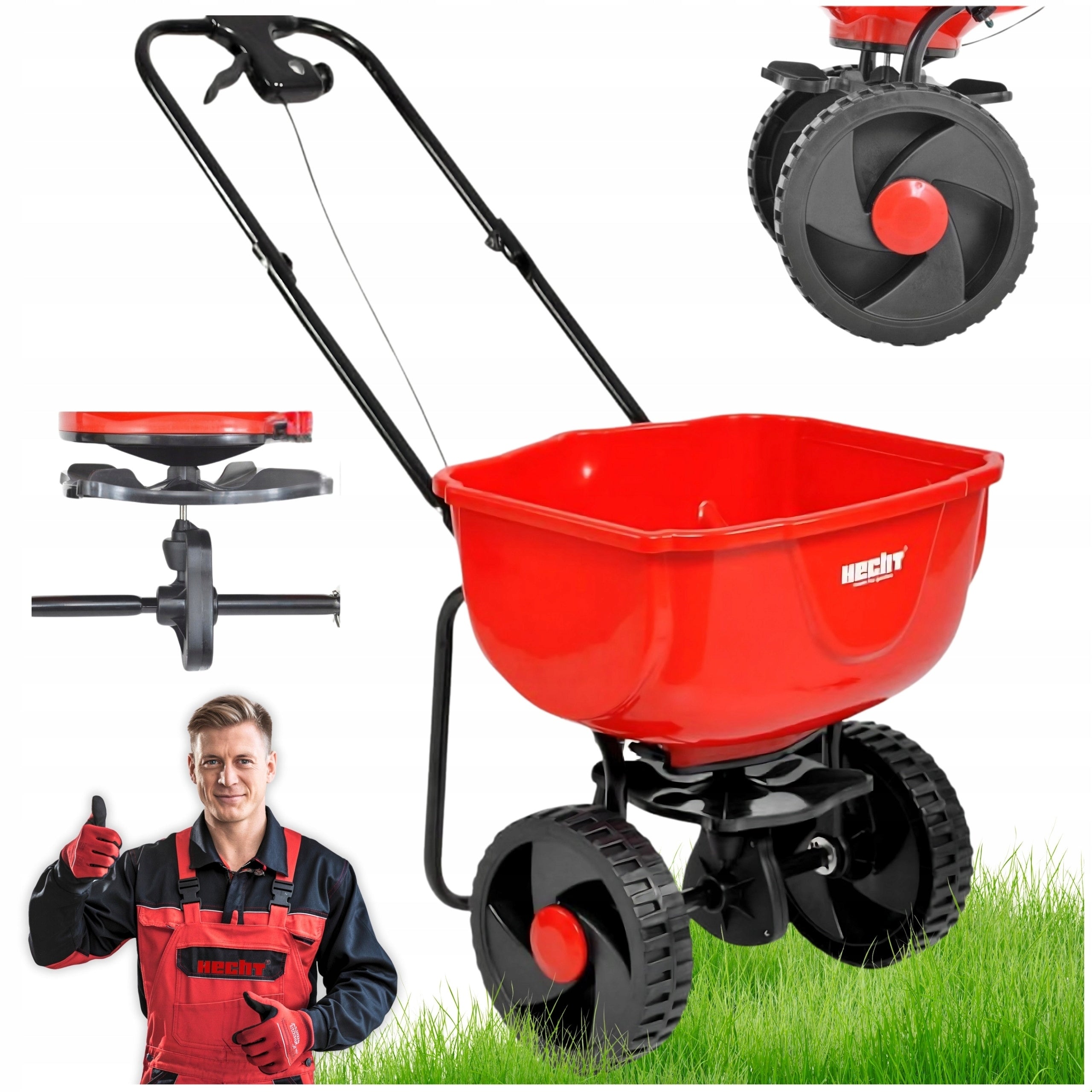 SEED DRILL SALT SEED SPREADER HECHT 270 SPREAD ADJUSTMENT 27L