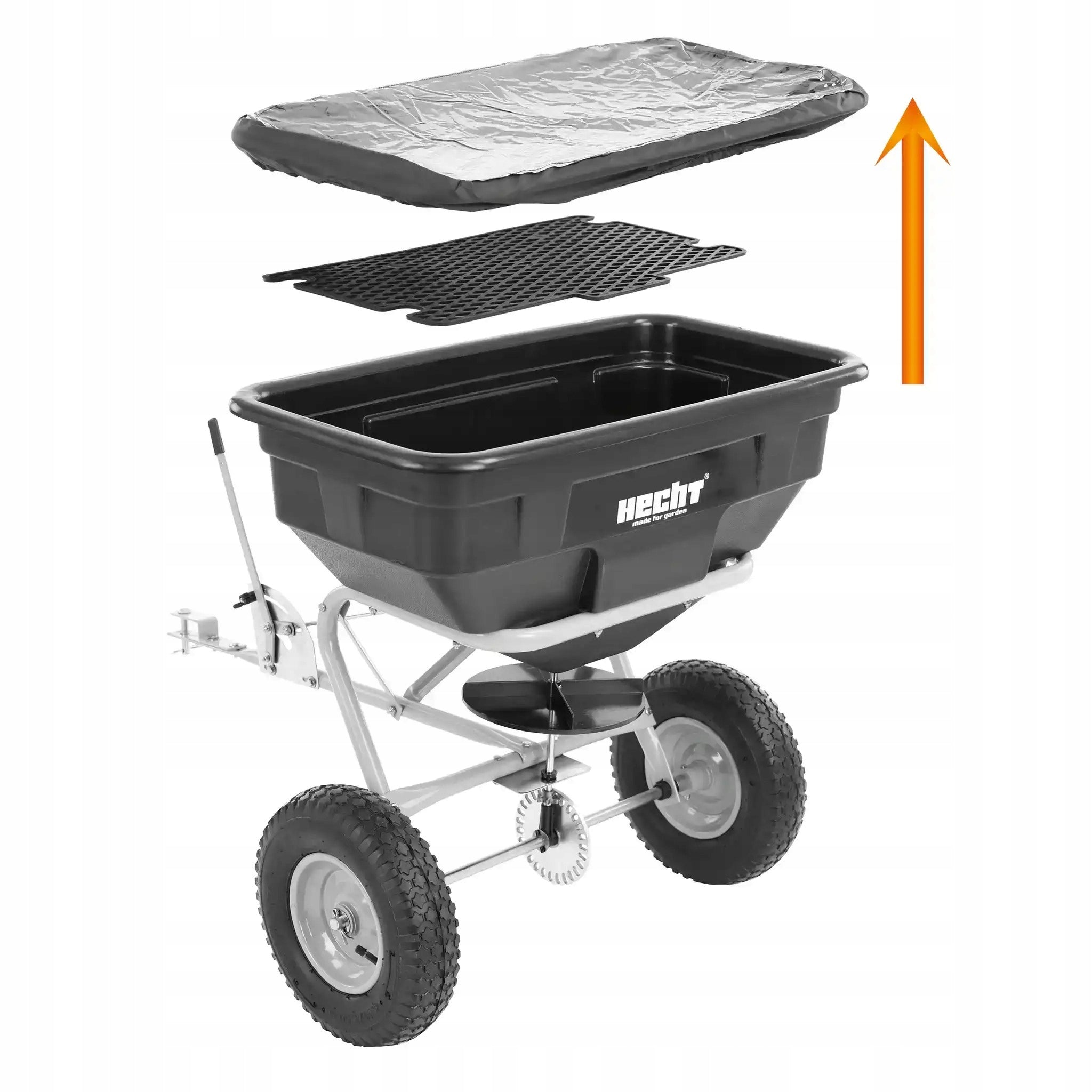 SEED SPREADER HECHT 260 FOR TRACTORS REGULATION 60L Brand Hecht