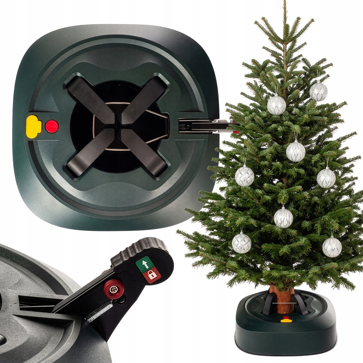 SELF-CLAMPING CHRISTMAS TREE STAND STABLE TREE STAND 2,8 m