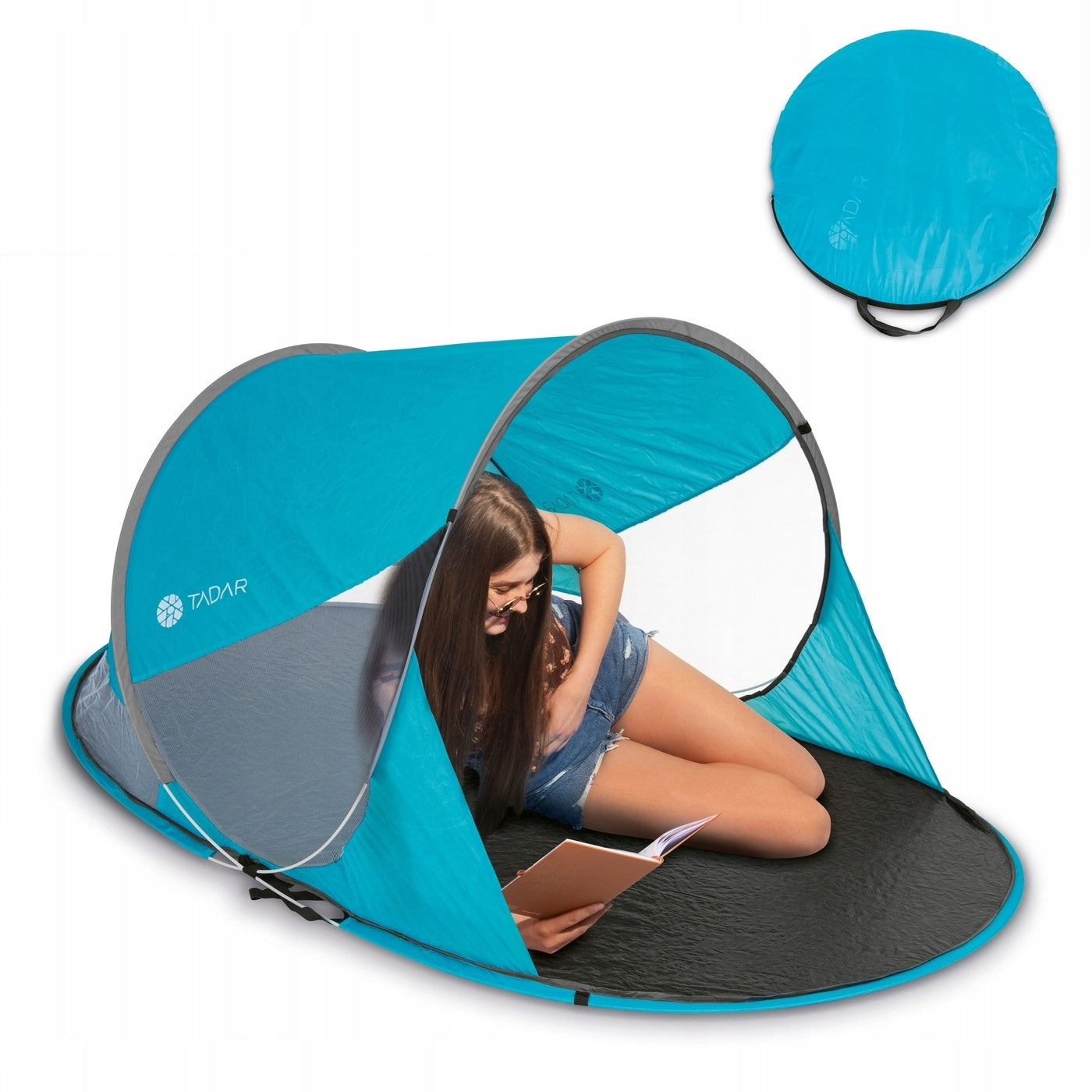 SELF-FOLDING BEACH TENT SCREEN GARDEN tent large XL UV protection