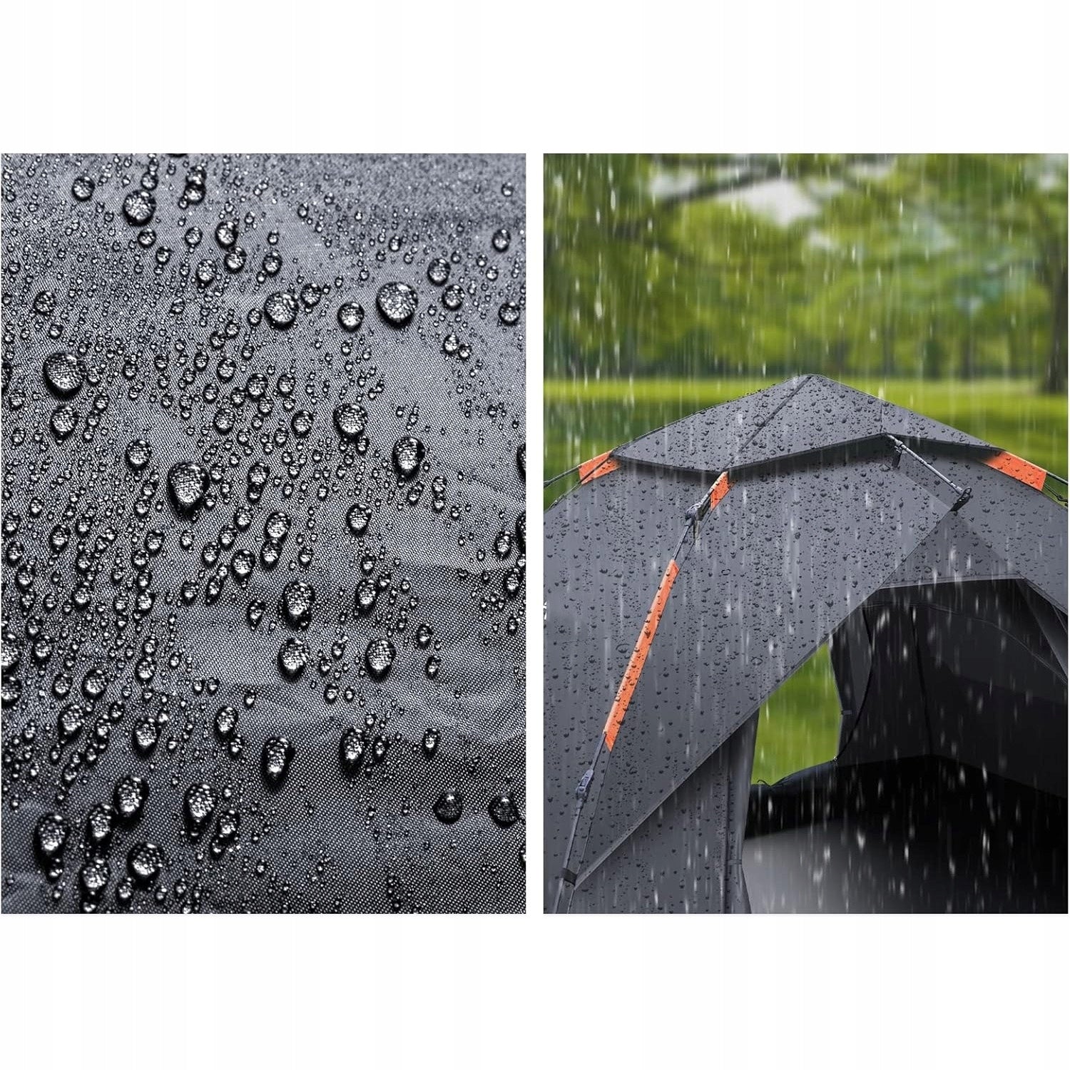 SELF-FOLDING TENT 2 ENTRANCES WITH MOSQUITO NET + BAG FOR 2 Packaging status original