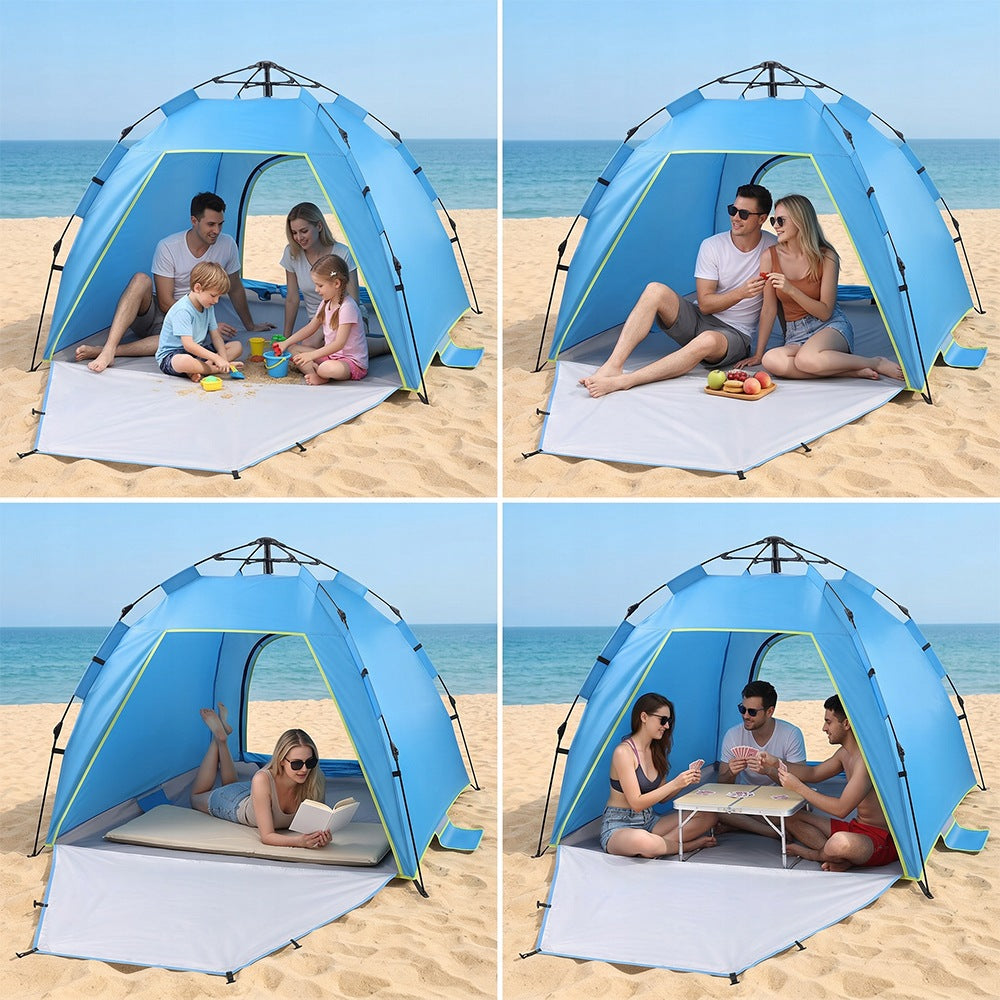 SELF-FOLDING TENT TOURIST POP-UP CAMPING AUTOMATIC Packaging status original