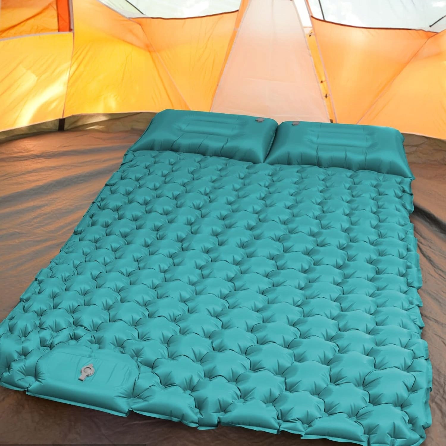 SELF-INFLATING MAT MATTRESS MAT DOUBLE WITH PILLOW 200X130X10CM Manufacturer code MATA KARIMATA CAMPINGOWA