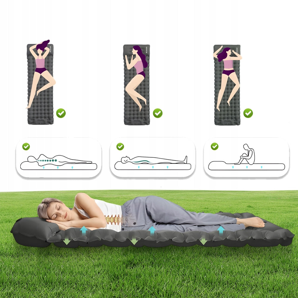 SELF-INFLATING SLEEPING MAT 200 x 70 x 10CM WATERPROOF | SUPER COMFORTABLE Packaging status original