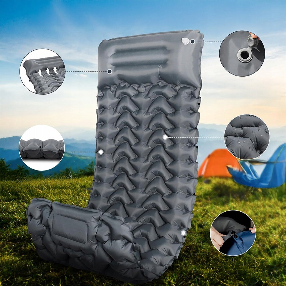 SELF-INFLATING TREKKING MATTRESS WITH PILLOW 193*68*8CM Manufacturer code 6214174269215