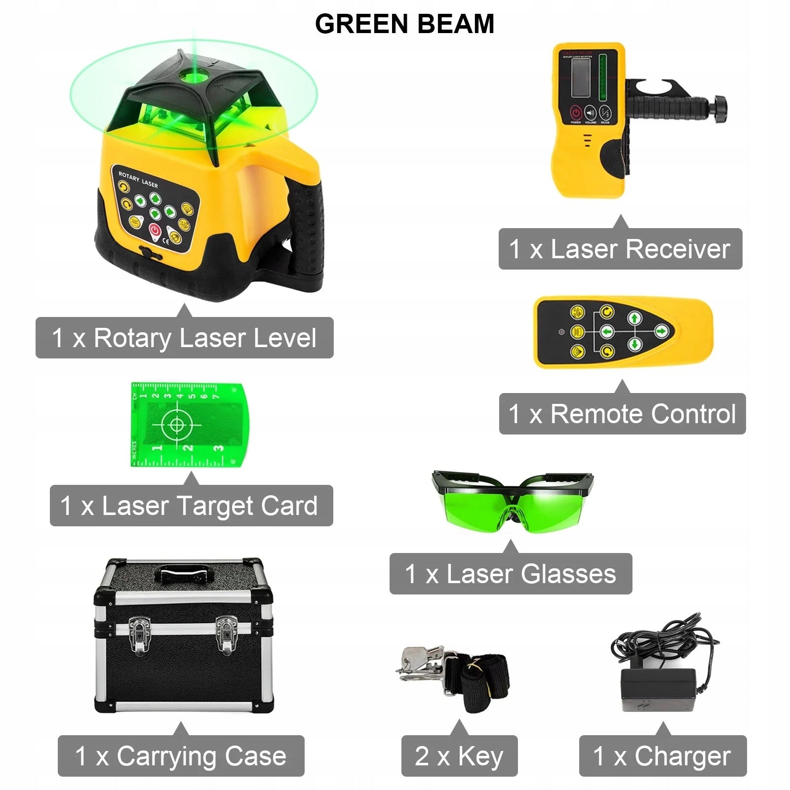 SELF LEVELING LASER LEVEL 360° IP54 Battery not included Packaging status original