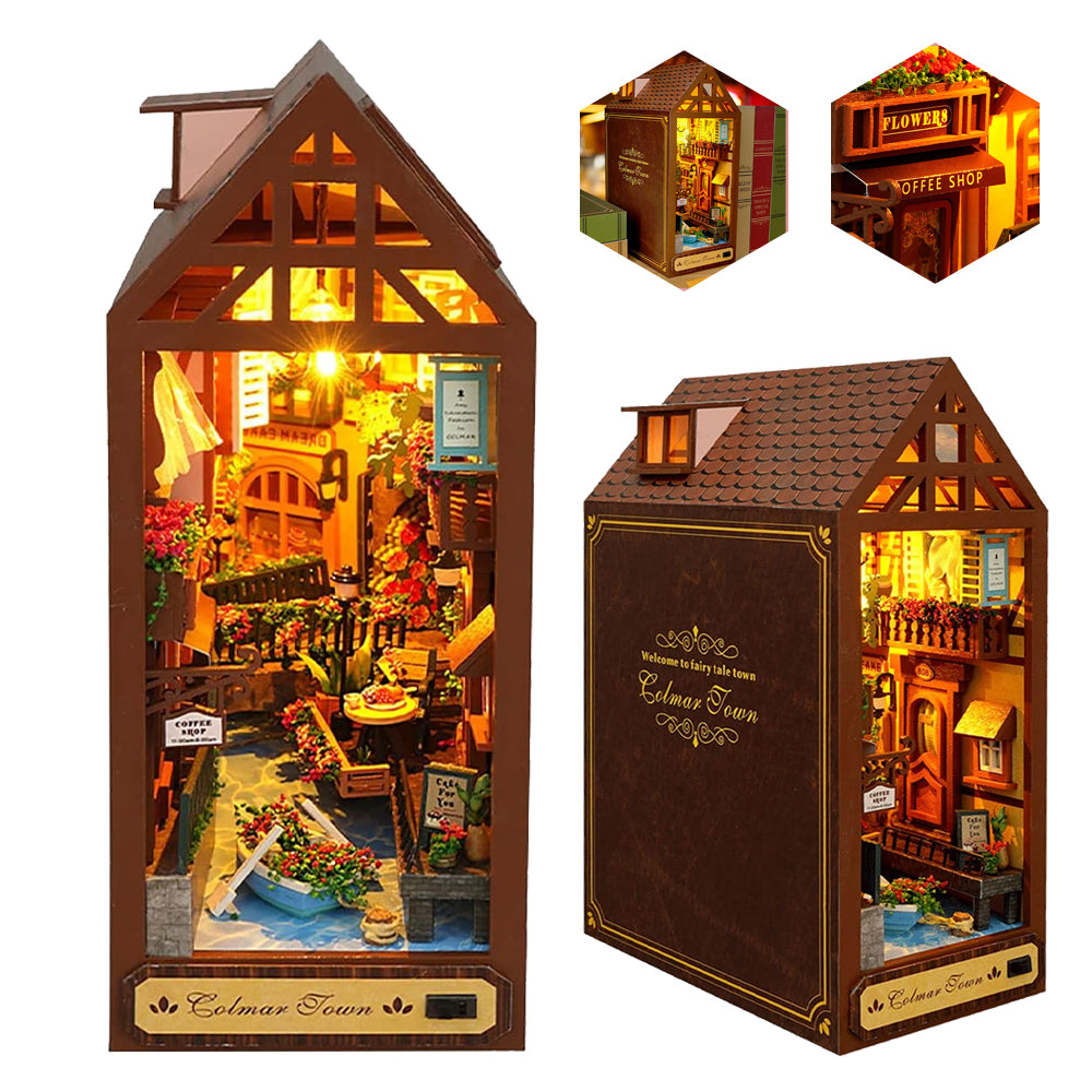 SELF-MADE BOOK SET, MINIATURE DOLLHOUSE