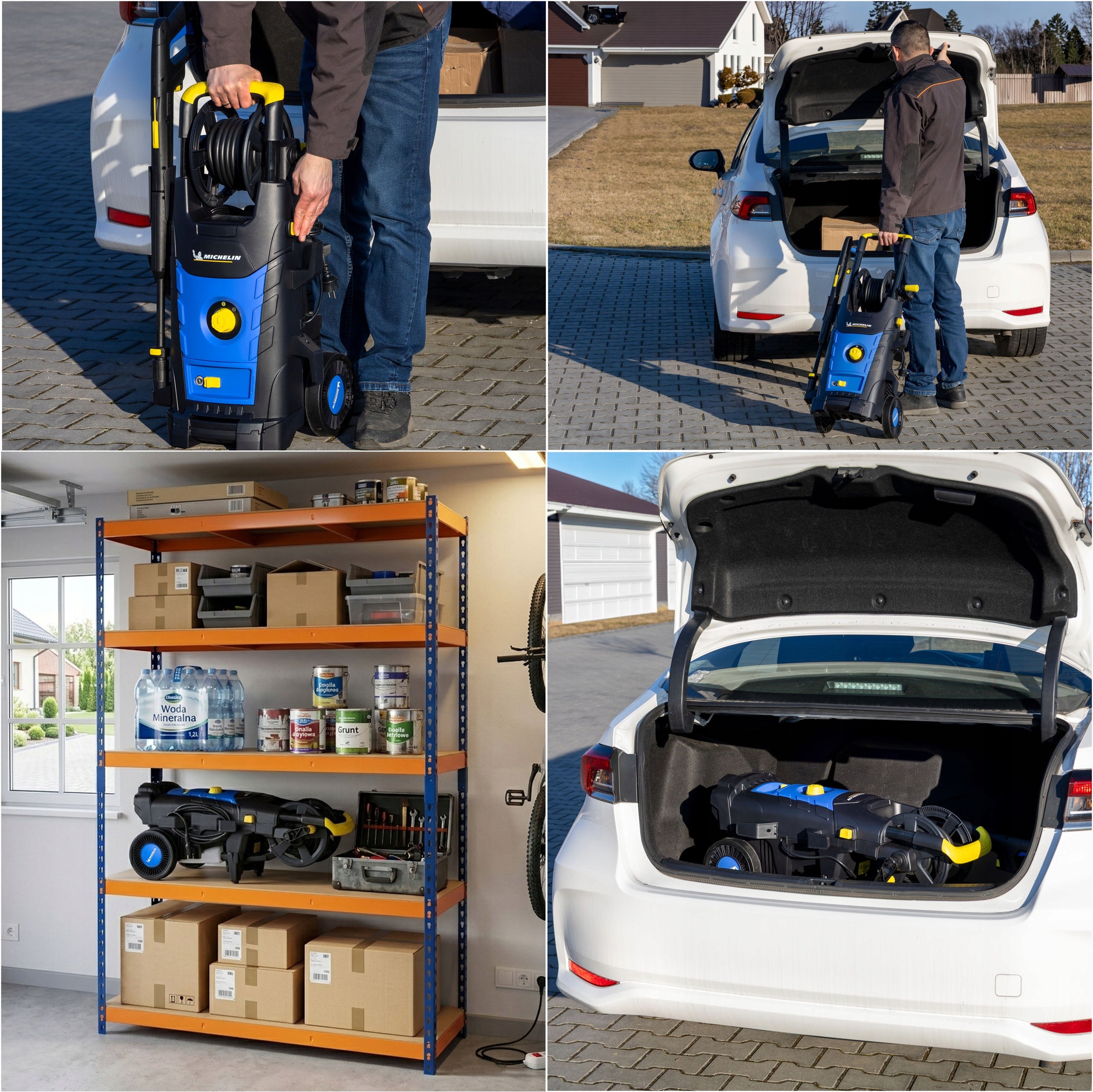 SELF-PRIMING PRESSURE WASHER 285ewBAR Michelin 2500W MODEL 2026 Maximum power 2500 W