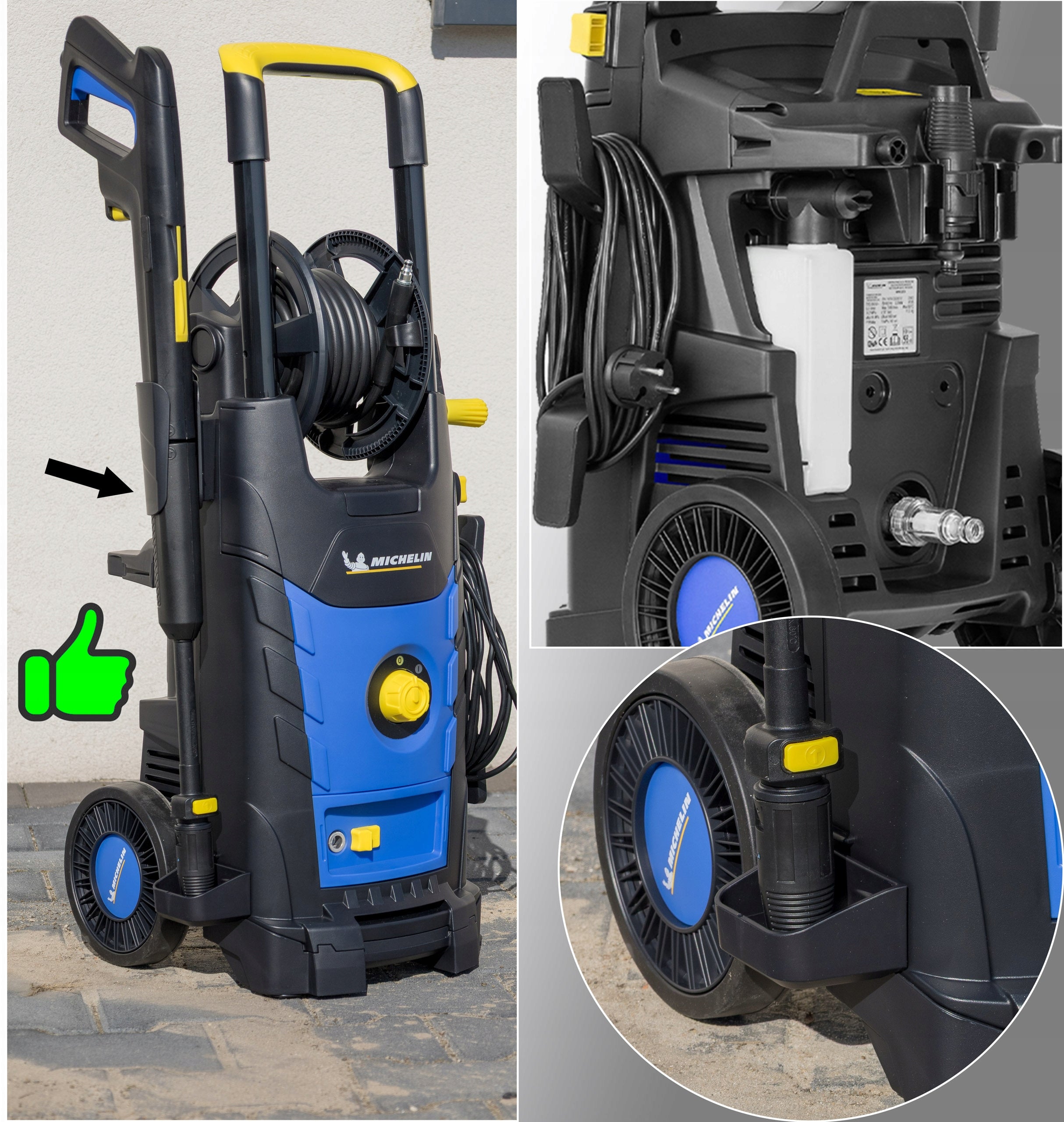SELF-PRIMING PRESSURE WASHER 285ewBAR Michelin 2500W MODEL 2026 Model MPX25EHP