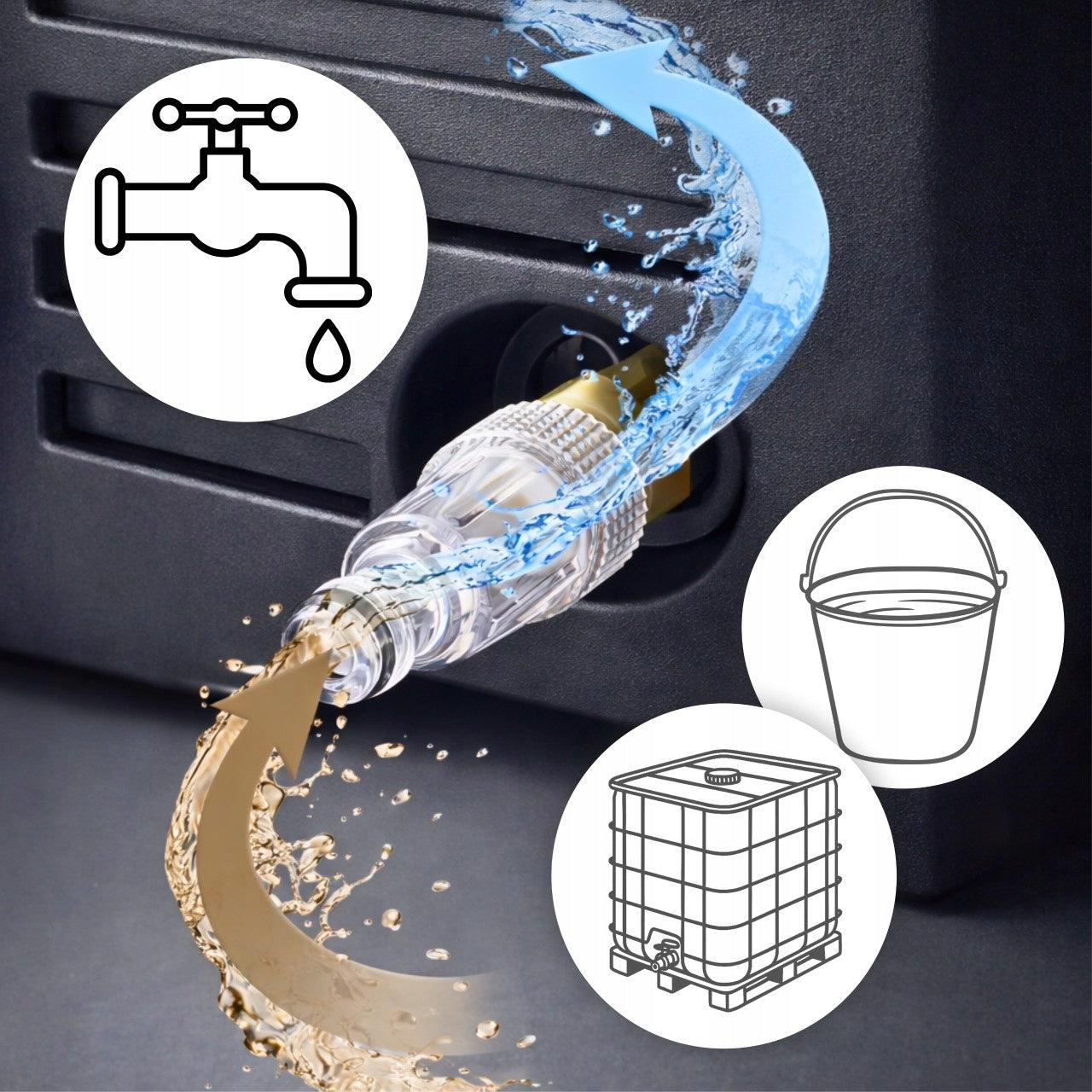 SELF-SUCTION PRESSURE WASHER 280 BAR PUMP STRONG INDUCTION POWER SET 2800W Model Mocna Indukcja Zestaw Power 2800W 280BAR