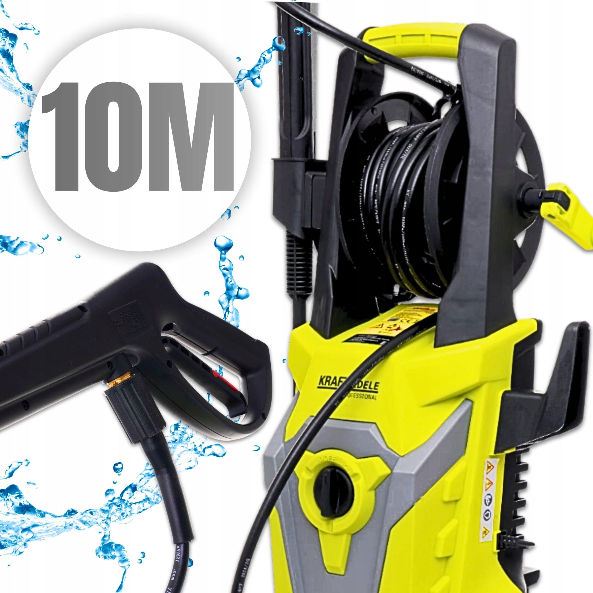 SELF-SUCTION PRESSURE WASHER 280 BAR PUMP STRONG INDUCTION POWER SET 2800W Operating pressure 280 bar