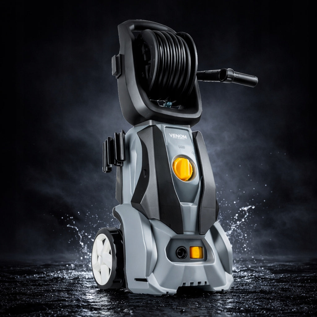 SELF-SUCTION PRESSURE WASHER VENOM 1800W ALUMINUM PUMP RETRACTOR FOAMER Brand Venom