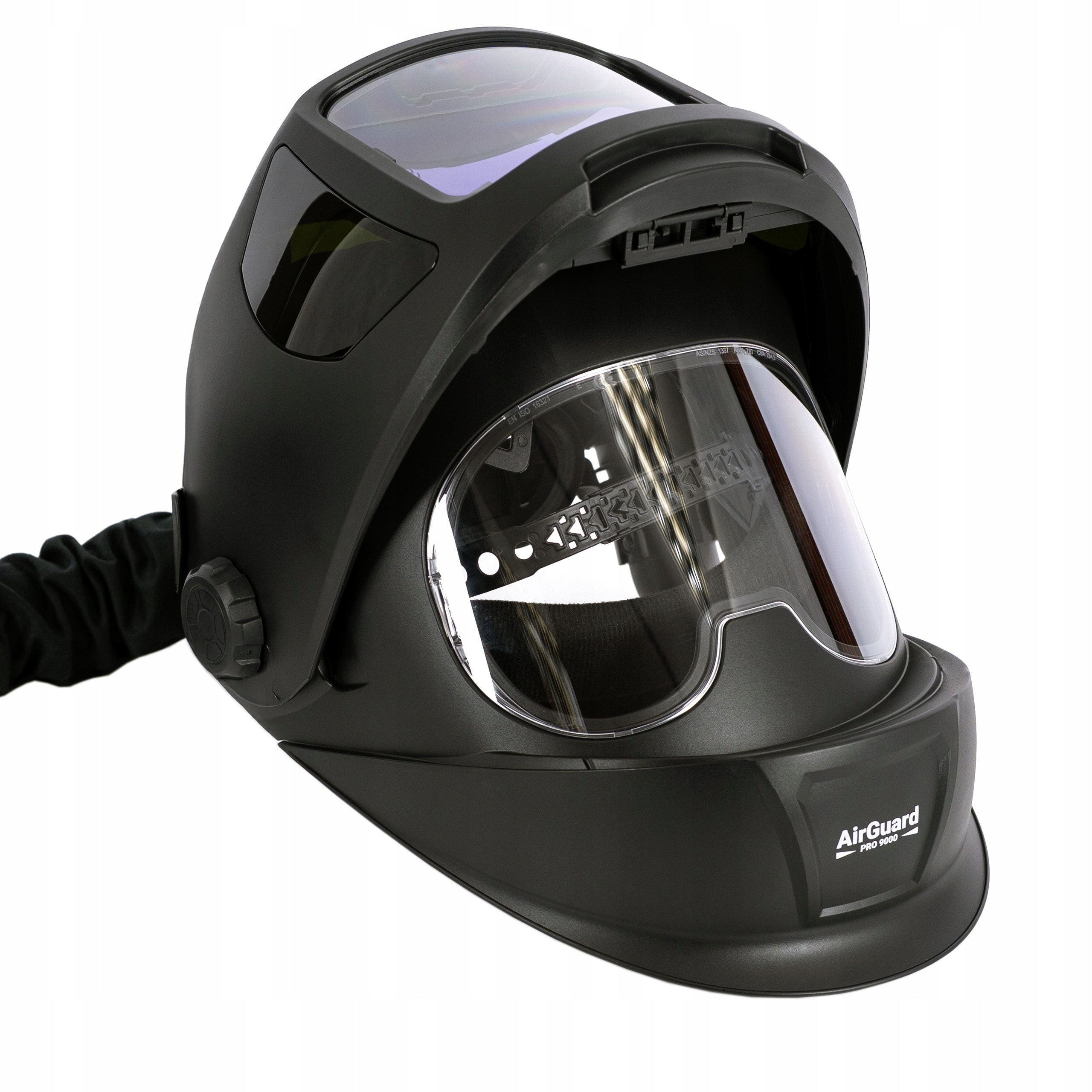 SELF-TINTING VISOR WITH AIR SUPPLY MAGNUM AIRGUARD PRO 9000 + BAG Packaging status original