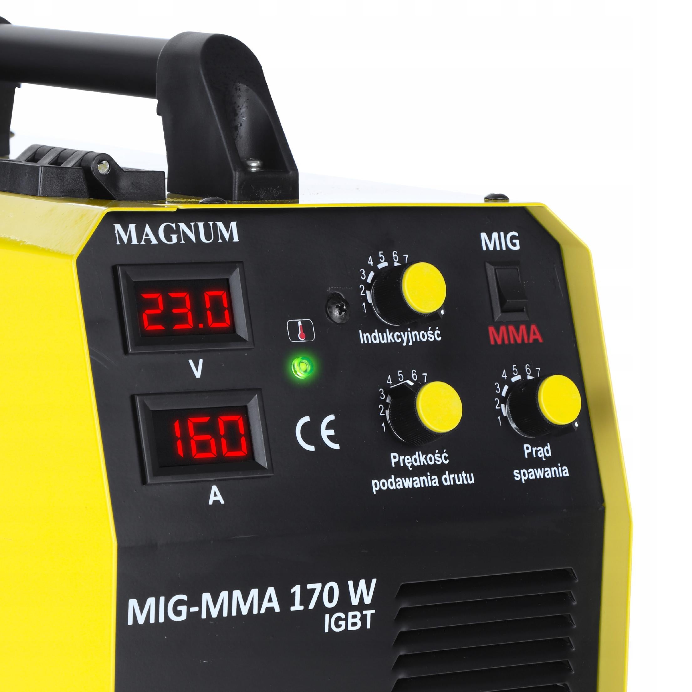 SEMI-AUTOMATIC WELDING MACHINE MAGNUM MIG 170W MMA ALU SYN 230V IGBT SOLDERING EAN (GTIN) 5905214997427