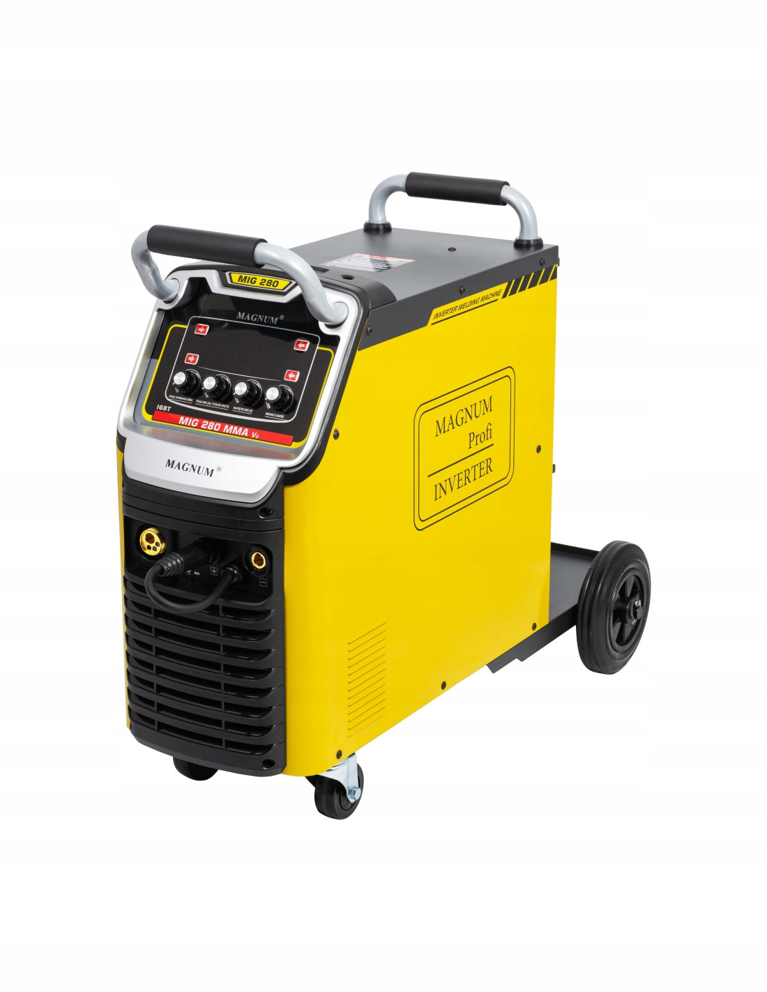 SEMI-AUTOMATIC WELDING MACHINE MIG-280 MMAV2 IGBT 4x4, 300A 60% 400V, MB24 5, GP50