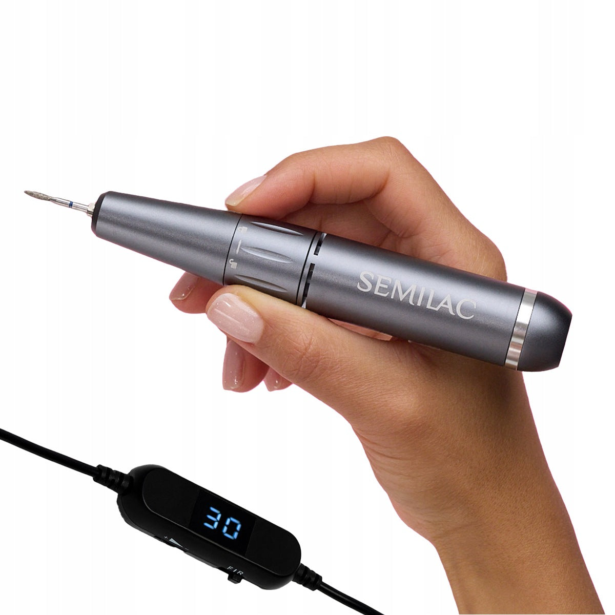 SEMILAC NAIL MILLING MACHINE MANICURE PEDICURE MINI PEN BLACK 12W