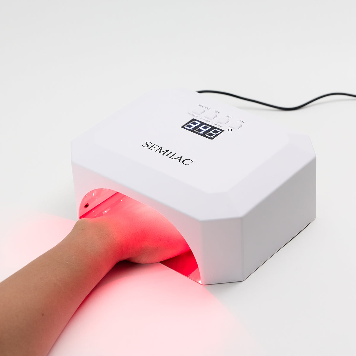 SEMILAC UV LED LAMP FOR NAILS HYBRID GELS STRONG 24IN/48 RED LIGHT SYSTEM Medical device no