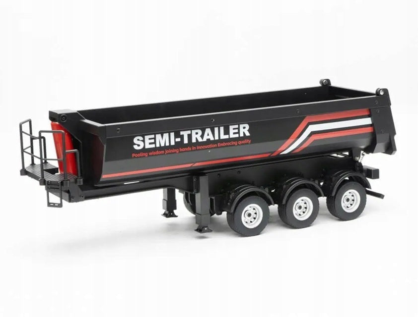 SEMITRAILER TIPPER 1509 REMOTE CONTROLLED FOR SLING 1501 HUINA H-TOYS 1:18 Manufacturer code 1509_black