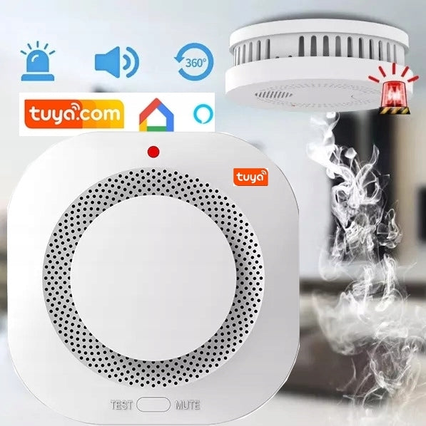 SENSOR SMOKE DETECTOR CIGARETTE FIRE SMOKE DETECTOR WiFi TUYA SMART S-DY2 Brand no brand