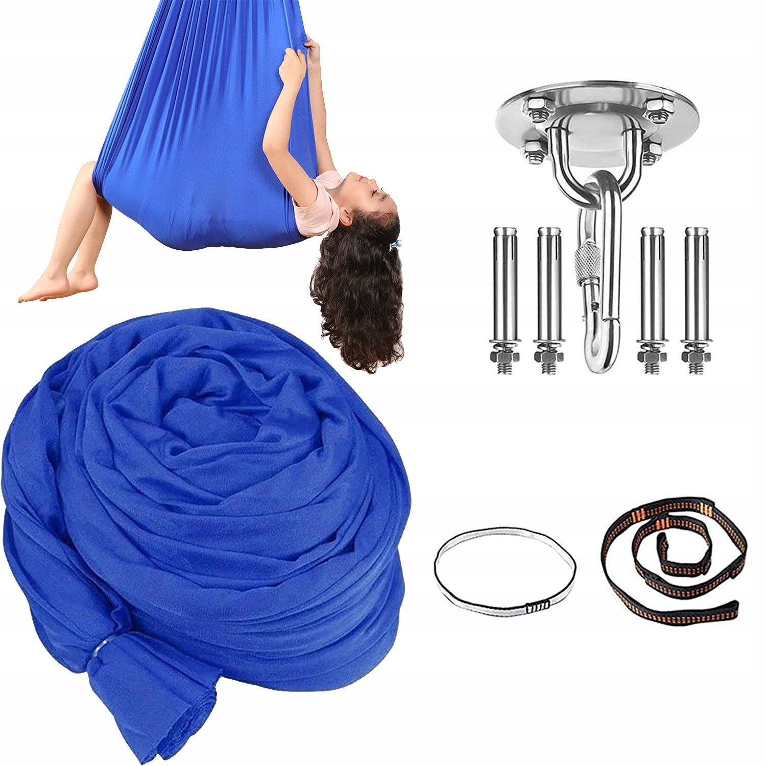SENSORY ACROBATIC SWING FOR CHILDREN SCARF AERIAL 280X150 CM