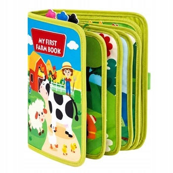 SENSORY BOOK FELT FARM EDUCATIONAL MANIPULATIVE Montessori Packaging status original