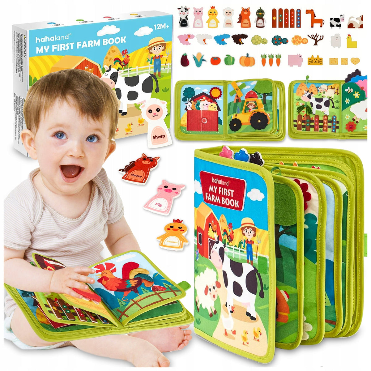 SENSORY BOOK IN THE COUNTRYSIDE MONTESSORI 3D EDUCATIONAL TACTILE FOR CHILDREN