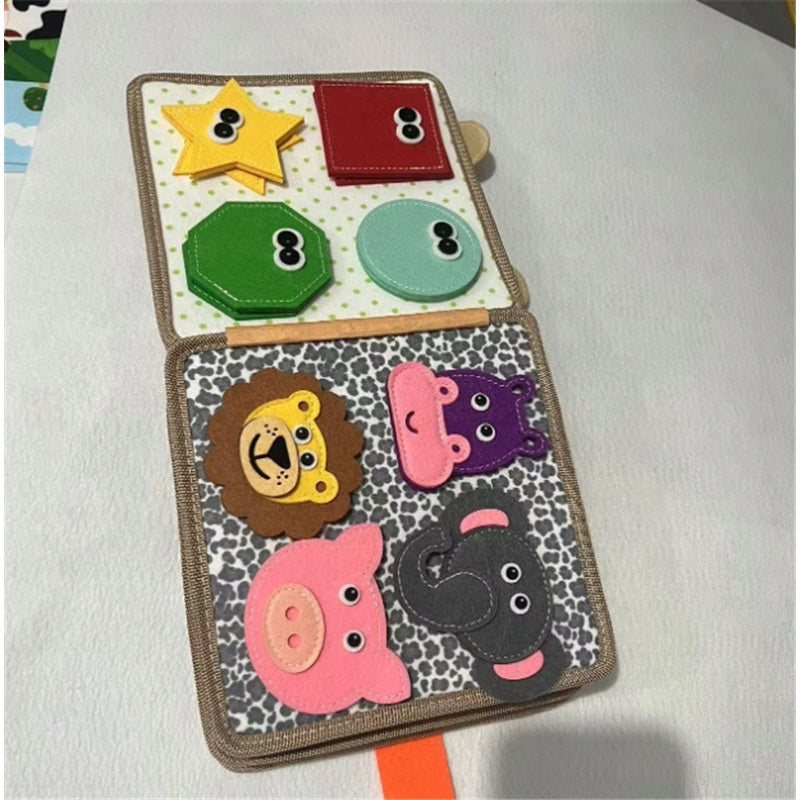 SENSORY BOOK MONTESSORI EDUCATIONAL FELT BOOK FOR A CHILD Brand no brand