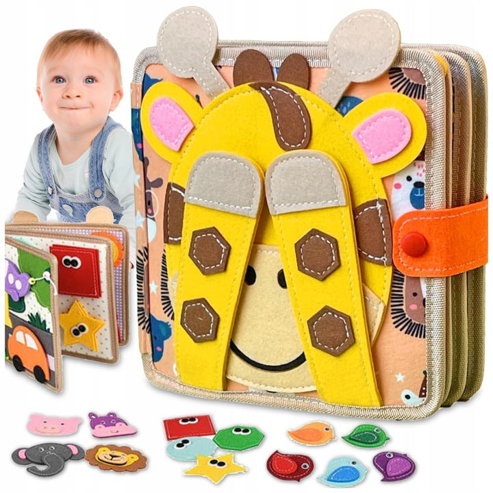 SENSORY BOOK MONTESSORI EDUCATIONAL FELT BOOK FOR A CHILD Manufacturer code 007511