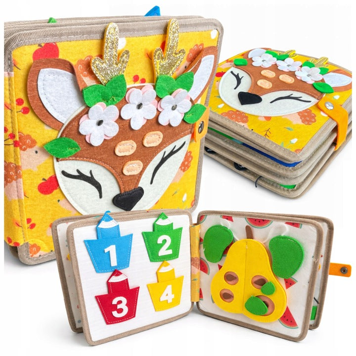 SENSORY BOOK MONTESSORI FELT BOOK SOFT LIGHT Brand no brand