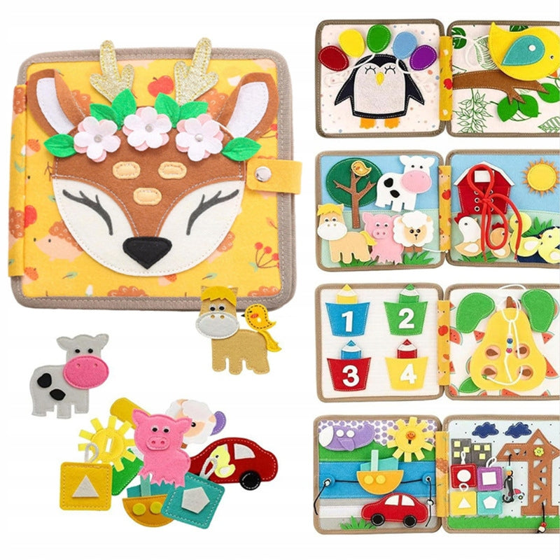 SENSORY BOOK MONTESSORI FELT BOOK SOFT LIGHT Packaging status original