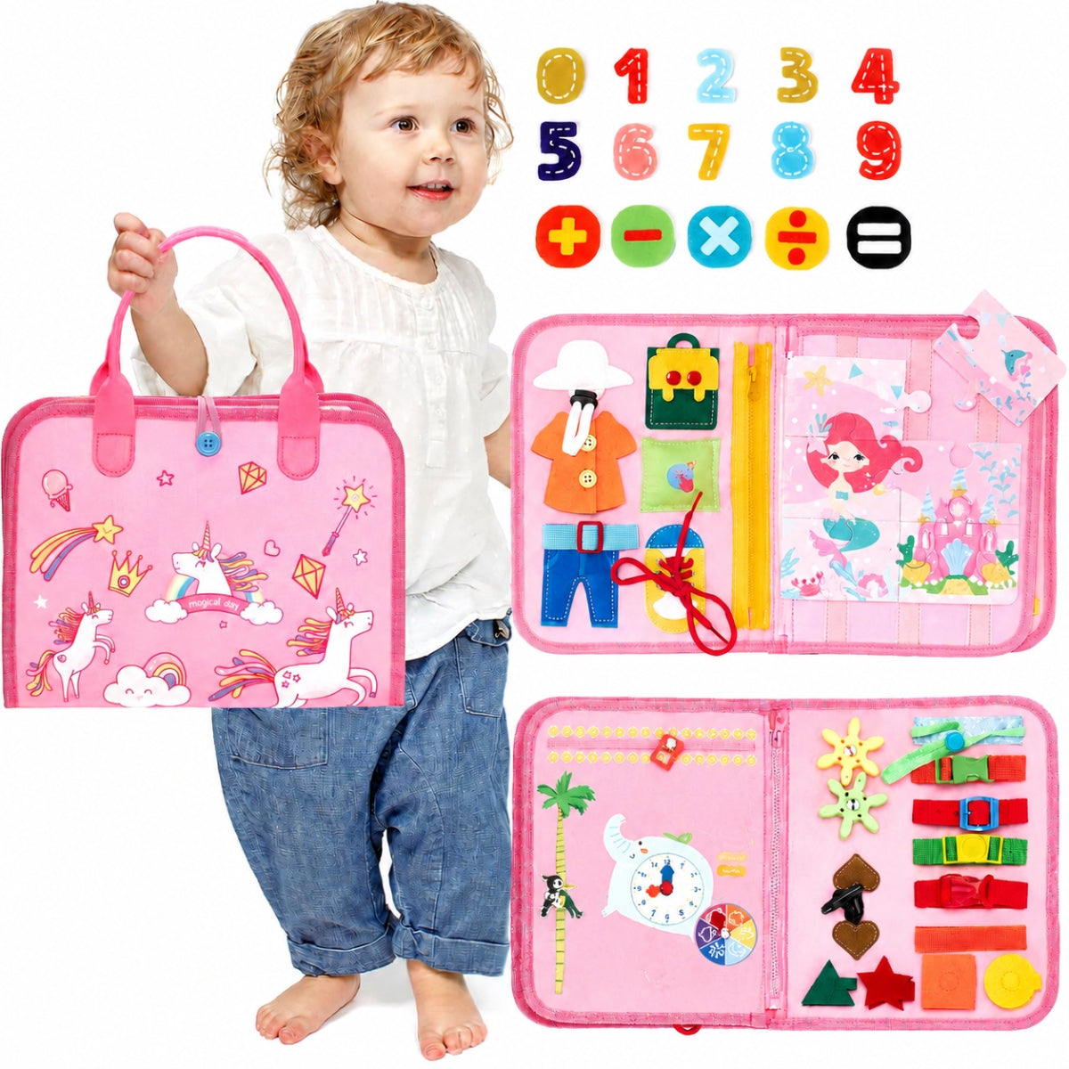 SENSORY BOOK MONTESSORI MANIPULATION BOARD CARTON OF ROSES Packaging status original